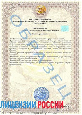 Образец сертификата соответствия (приложение) Покровка Сертификат ISO 27001